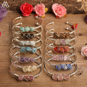 Vòng Mạ Vàng Trang Sức Nữ, Vòng Tay Cuff Quấn Dây Pha Lê Chữa Bệnh Bán Buôn - Product Image 5