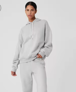 Женская Повседневная Толстовка из 100% хлопка с высоким капюшоном, Длинная толстовка для осенне-зимнего сезона - Product Image 2