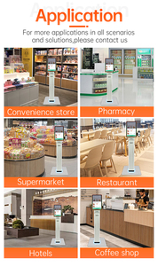 หน้าจอสัมผัสแบบ capacitive 10จุด24นิ้วจอแอลซีดีแบบยืนบริการตนเองตู้ร้านอาหารธนาคารเครื่องพิมพ์ความร้อน QR การชำระเงิน - Product Image 6