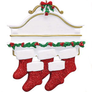 Calcetines Navideños <span class=keywords><strong>de</strong></span> Resina Más Vendidos <span class=keywords><strong>de</strong></span> Zibi Amazons, Placas con Nombres <span class=keywords><strong>de</strong></span> Familia, Colgantes DIY, Decoraciones para Árboles - Product Image 3