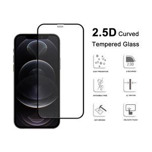 Protection d'écran en verre trempé incurvé intégral 9H 2.5D 0.33mm de qualité supérieure pour iPhone 17 16 15 14 Pro Max - Product Image 1