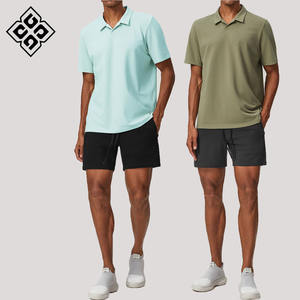 Camisetas Polo <span class=keywords><strong>de</strong></span> moda para <span class=keywords><strong>hombre</strong></span>, tela personalizada, colores puros, Polo amigable con la piel, Camiseta deportiva para Fitness - Product Image 1