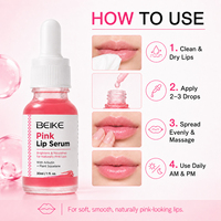 BEIKE Produits de soin des lèvres personnalisés à base de PDRN organique, ADN de saumon, collagène, beurre à lèvres hydratant naturel, sérum repulpant, hydratant