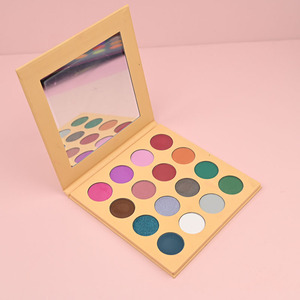 Màu Xanh Lá Cây Màu Hồng Shades Vòng 16 Màu Sắc Giao Hàng Nhanh Sắc Tố Cao Vẻ Đẹp Mắt Trang Điểm <span class=keywords><strong>Eyeshadow</strong></span> <span class=keywords><strong>Palette</strong></span> - Product Image 4