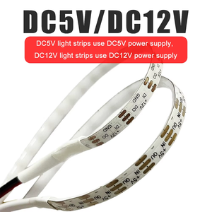 COB Smart <span class=keywords><strong>LED</strong></span> Strip Light DC 5V 12V Adressable individuellement 160LED Dream Color 5mm RGB Pixel Tape Ribbon DIY - Product Image 4