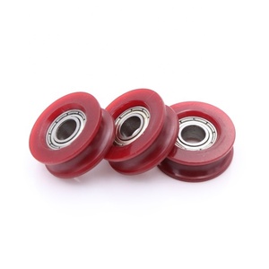 U rãnh Nylon con lăn bánh xe 6*21*7.8 mét tráng 686zz mang trượt cửa con lăn nhựa U rãnh ròng rọc bánh xe - Product Image 4