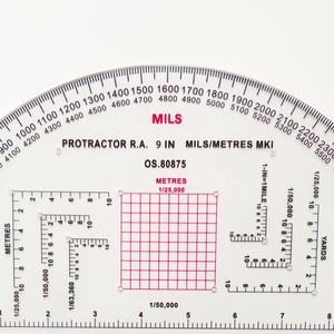 Protractor semi-circulaire en plastique de 9 pouces pour lecture de cartes en extérieur, vente chaude - Product Image 4