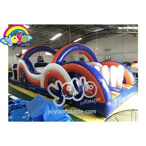 Parcours d'obstacles gonflable Adultes Enfants Dragon Paintball Jeu rotatif Parc commercial géant avec toboggan - Product Image 2