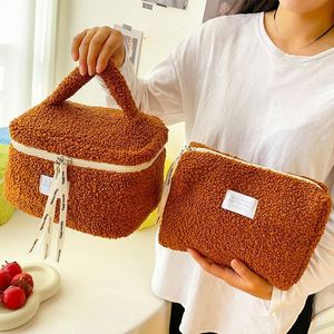 New Arrive Plush Makeup Bag Women's Portable <b>Toiletry</b> Bag Large Capacity Travel <b>Storage</b> Skincare Portable Makeup Case - Product Image 5