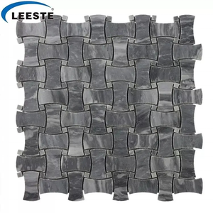Carreaux de mosaïque en marbre gris aiguisé pour salon, pour la décoration de la maison - Product Image 1