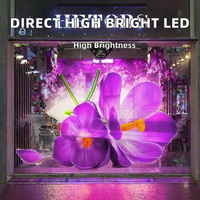 Panel LED Grid Transparan Warna Penuh 8K HDR10+ dengan Luminansi Tinggi, Dapat Dibaca di Bawah Sinar Matahari, Langsung dari Pabrik untuk Pusat Perbelanjaan