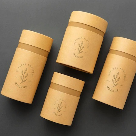 Wholesale Customized Handmade White Kraft Paper Tube Packaging Box Candle Fragrance Cosmetic Recycled Cylinder Custom Logo