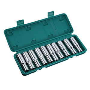 Lanbaolu <b>Socket</b> Wrench Set 8-32mm Chrome Vanadium Steel Ball Hex Extended 10 Piece - Product Image 4