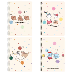 Quaderno a Spirale con Disegni Cartoon Carini, Carta Spessa A5 B5 60 Fogli, Regalo per Studenti delle Scuole Medie/Secondarie, Quaderni per Esercizi - Product Image 2