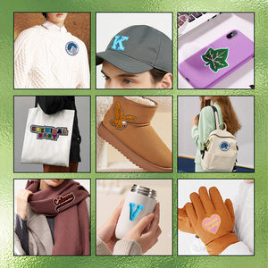 Brauerei-Festival Gestickte Chenille-Aufnäher Blumen-Herz-Designs Aufnähbarer Stil Maschinell Bestickte Werbeartikel für Hüte-AWELLS - Product Image 5