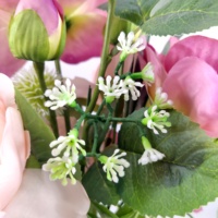 Fleurs en soie de jardinage, Pot de plante en céramique, décoration de mariage, fleurs artificielles, offre spéciale