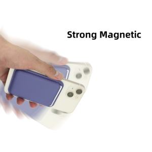 携帯電話13 Pro Max 14 5 6ポータブル強力磁気カードケースに対応するPU磁気カードホルダー - Product Image 5