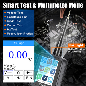 VDIAGTOOL V500 Fahrzeug kreis prüfgerät Injektor <span class=keywords><strong>test</strong></span> 0,1 V ~ 100V Stromkreis sonden satz Diagnose werkzeuge für elektrische Systeme für Kraftfahrzeuge - Product Image 4