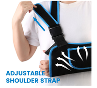 Attelle d'immobilisation du bras pour enfants, respirante et ventilée, support de bras réglable pour garçons et filles