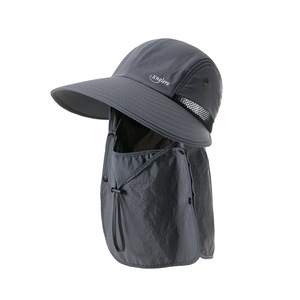 Sombrero para el sol Kanglers para exteriores con máscara facial desmontable, gorra de béisbol transpirable de secado rápido para senderismo, camping y protección solar - Product Image 1