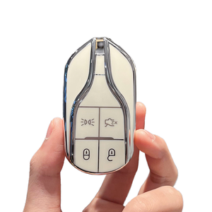 Convient aux étuis à clés <span class=keywords><strong>Maserati</strong></span>, étui de protection haut de gamme Levante President, <span class=keywords><strong>porte</strong></span>-clés Geely Levante - Product Image 1