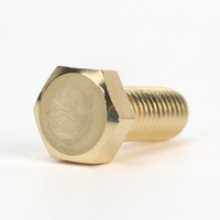 H62 Brass DIN 933 Full Thread Hexagon Head Bolt for Electrical and Industrial Assembly