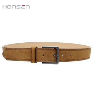 Cinturón de Diseño Moderno para <span class=keywords><strong>Hombre</strong></span>, 100% PU, Color <span class=keywords><strong>Amarillo</strong></span>, Hebilla de Aleación, 34 mm de Ancho, 104 cm de Largo, Opción de Logotipo Personalizado - Venta al Por Mayor - Product Image 2