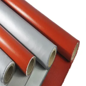 Sale High Temperature Protection And Fire Resistance Silicone Rubber Coated Fiberglass Cloth