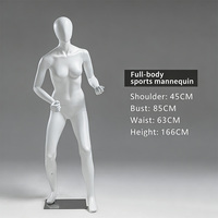 Maniquí Deportivo de Fibra de Vidrio, Modelo Masculino y Femenino de Cuerpo Completo, Color Blanco, para Exhibición en Vitrinas, Estilo Europeo