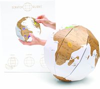 Globo Terráqueo 3D para Rascar con Mapa del Mundo, Juego de Accesorios de Papel Ecológico, Logotipo Personalizado, Impresión CMYK, Diseño Moderno
