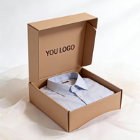 Boîtes d'expédition pliables écologiques en carton ondulé recyclable avec logo personnalisé pour vêtements, chaussettes, chapeaux, cadeaux - Emballage e-commerce