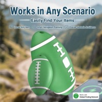 Traceur Bluetooth en forme de ballon de rugby, nouveauté, compatible iOS Find My MFi, en ABS, cadeau B2B, anti-perte, vente en gros