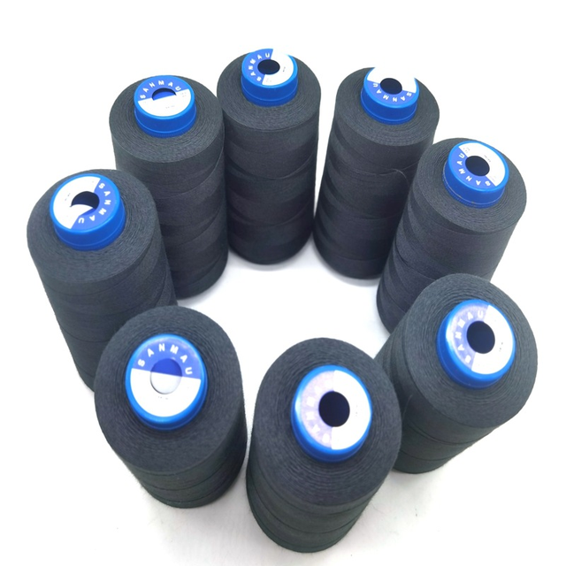 Flame Retardant High Temperature Resistant Mercerized Kevlar Aramid 1414 Staple Fiber Sewing Thread for Knitting Applications