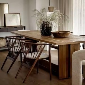 Altro DESIGN moderno 4 6 posti rettangolare formato su misura colore <span class=keywords><strong>cucina</strong></span> mobili per la casa ristorante tavolo da pranzo in legno - Product Image 5