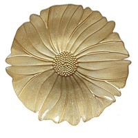 Offre Spéciale 13 pouces forme florale Design verre chargeur assiettes mariage verre chargeur assiettes pour décoration de Table