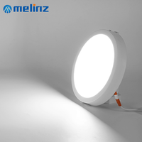 Mini spot encastré au plafond rond carré 3W 5W 7W 9W 12W IP44 en plastique blanc chaud moderne pour la maison et le bureau