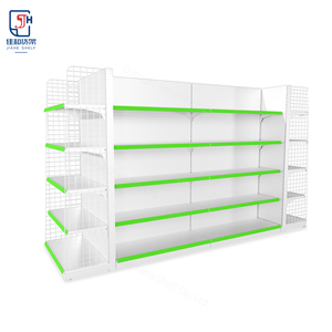 Estanterías/Exhibidores Metálicos de Doble Cara para Supermercados/Almacenes, Marca OBM, Fabricación Personalizada, MOQ Bajo, Capacidad de Carga Ligera de 120 kg/nivel - Product Image 2