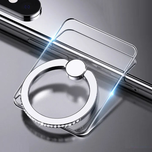 Transparent Finger Ring Holder Diamond Ring Phone <strong>Stand</strong> Holder for <strong>Cellphone</strong> Finger Grip Rotatable Phone Support Mount Accessory - Product Image 2
