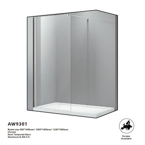 SUMI-puerta de ducha deslizante de vidrio templado, sistema de puerta de ducha sin marco, <span class=keywords><strong>mampara</strong></span> de ducha - Product Image 4