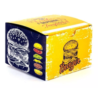 Cajas Personalizadas Desechables y Biodegradables de Grado Alimenticio para Hamburguesas con Papas Fritas