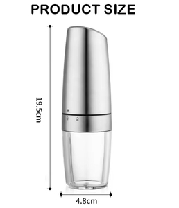 HiXin PG003 Moulin à épices portable électrique à LED bleue pour <span class=keywords><strong>sel</strong></span> <span class=keywords><strong>de</strong></span> <span class=keywords><strong>mer</strong></span>, poivre noir, respectueux <span class=keywords><strong>de</strong></span> l'environnement, à bouton-poussoir, fonctionnant sur piles - Product Image 6