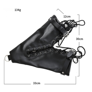 BDSM Bondage Gear Luvas De Sexo Algemas Dog Paw Acoplado Botas De Couro Punho Mitts SM Meias-Adultos Brinquedos Sexuais para Jogos De Fetiche - Product Image 6