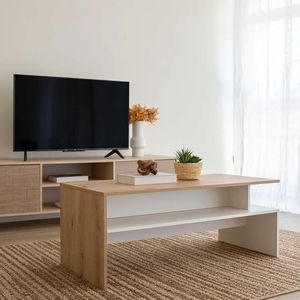 <span class=keywords><strong>Table</strong></span> basse de salon 2026 en panneau PB, style luxe léger, <span class=keywords><strong>table</strong></span> à thé en bois simple - Product Image 3