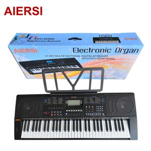 Aiersi Thương Hiệu Cảm ứng phản ứng 61 phím Organ điện tử bàn phím chuyên nghiệp Đàn Piano cụ với bàn đạp Jack <span class=keywords><strong>Midi</strong></span> đa chức năng - Product Image 2