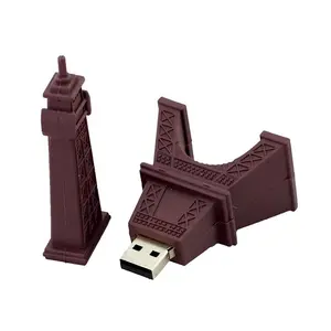 Usb Flash Cartoon Eiffel Toren Standbeeld Van Vrijheid Vorm Pen Drive Memory Stick Pendrive 4Gb 8Gb 16Gb 32Gb 64Gb U Schijf