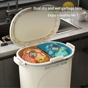 Luxury Large Capacity Pp <b>Bin</b> High-Appearance Garbage Trash Can for Living Room <b>Kitchen</b> Bedroom Waste Management Custom Logo - Product Image 2
