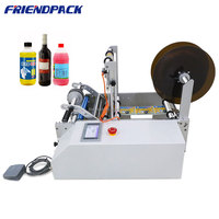 Machine d'étiquetage adhésive semi-automatique électrique à grande vitesse pour bouteilles de vin en plastique ou en verre de 10 ml/20 ml/50 ml/100 ml/300 ml/500 ml