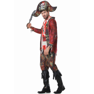 M-xxl万圣节一体式血腥僵尸海盗男子海盗加勒比海服装 - Product Image 4