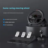 Volant de jeu pour Playstation, volant pour jeux PS4/Switch/Xbox Series, volant de course pour jeux
