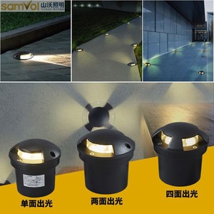 Lâmpada LED Subterrânea Transparente para Jardim, Luminária de Gramado, Luminária de Chão Colorida Embutida à Prova d'Água para Exterior - Product Image 3